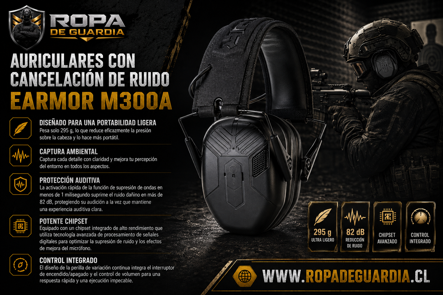 Auriculares Earmor M300A