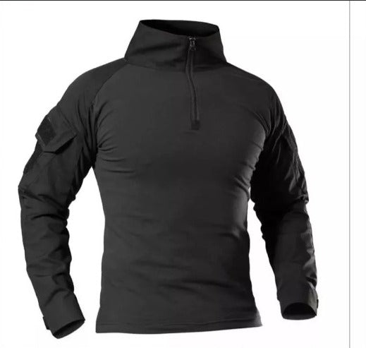 Polera Tactica Combat Negra