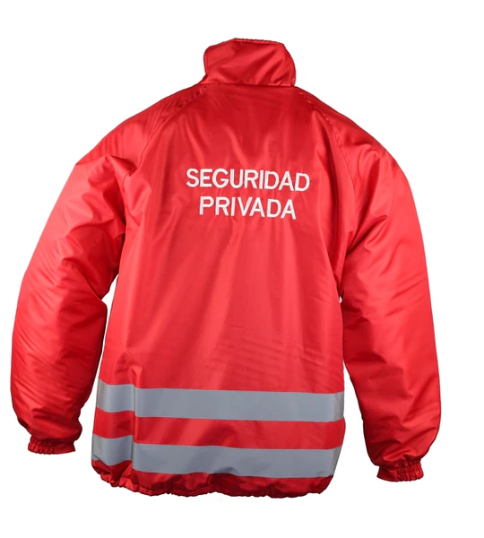 Chaqueta Raglán con Reflectantes para Guardia de Seguridad