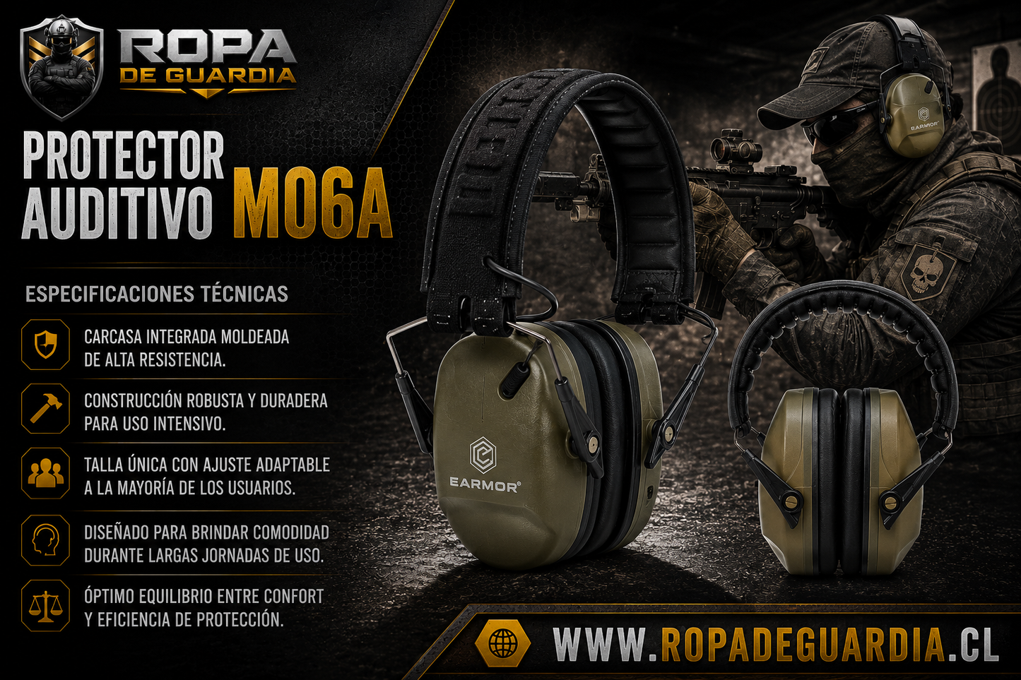 Protector auditivo Earmor M06A