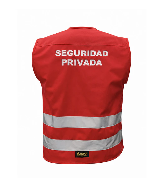 Chaleco Geólogo Profesional para guardias Gabardina Rojo con Bolsillos | Decreto 867